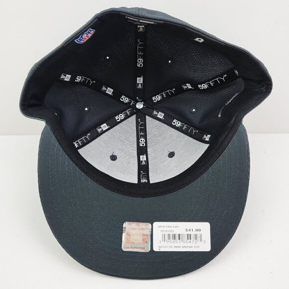 Arizona Cardinals 59Fifty Fitted Hat Crucial Catch Cancer Embroidered New Era 8 - Picture 6 of 10